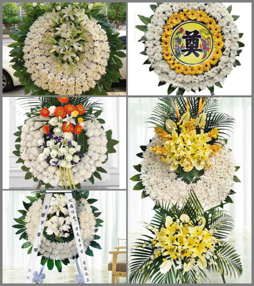 浙江省宁波鄞州区邱隘镇花圈速递